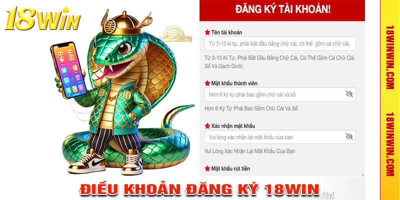 Các điều khoản đăng ký 18win